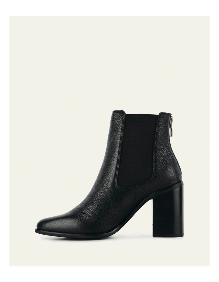 Lover High Ankle Leather Boots in Black image 6