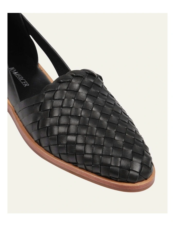 Wisdom Casual Leather Flats in Black image 4