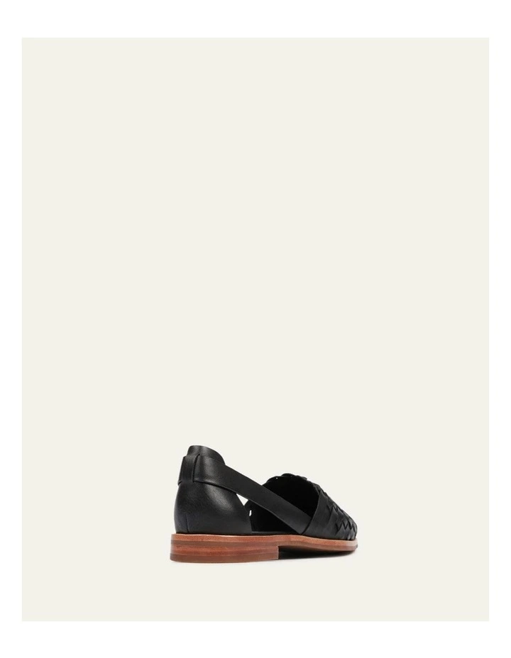 Wisdom Casual Leather Flats in Black image 6