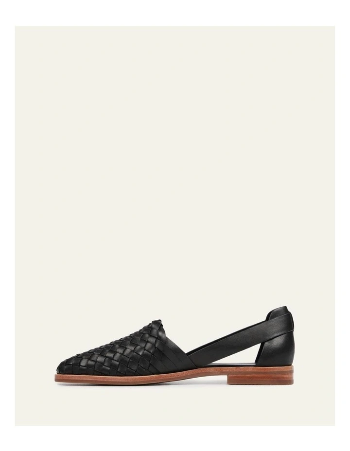 Wisdom Casual Leather Flats in Black image 7