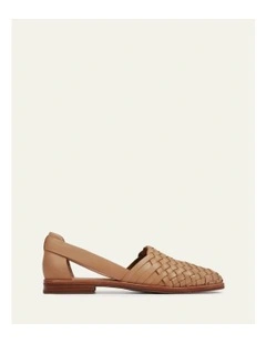Wisdom Casual Leather Flats in Tan