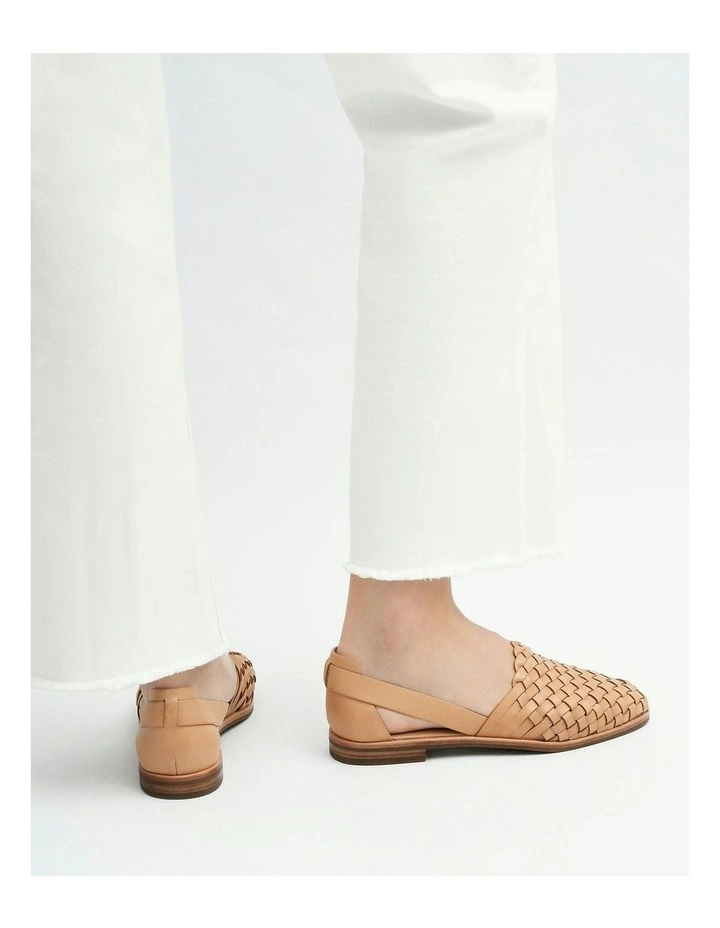Wisdom Casual Leather Flats in Tan image 2