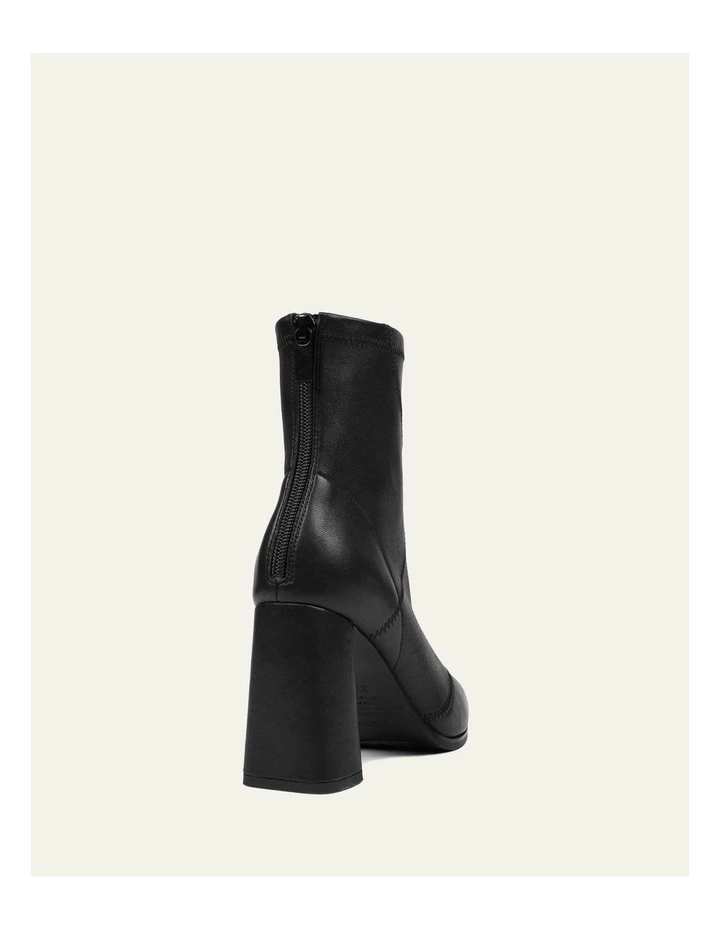 Tex High Ankle Leather Boots in Black image 5