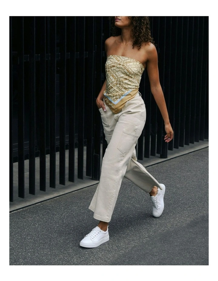 Claremont Leather Sneakers in White image 2