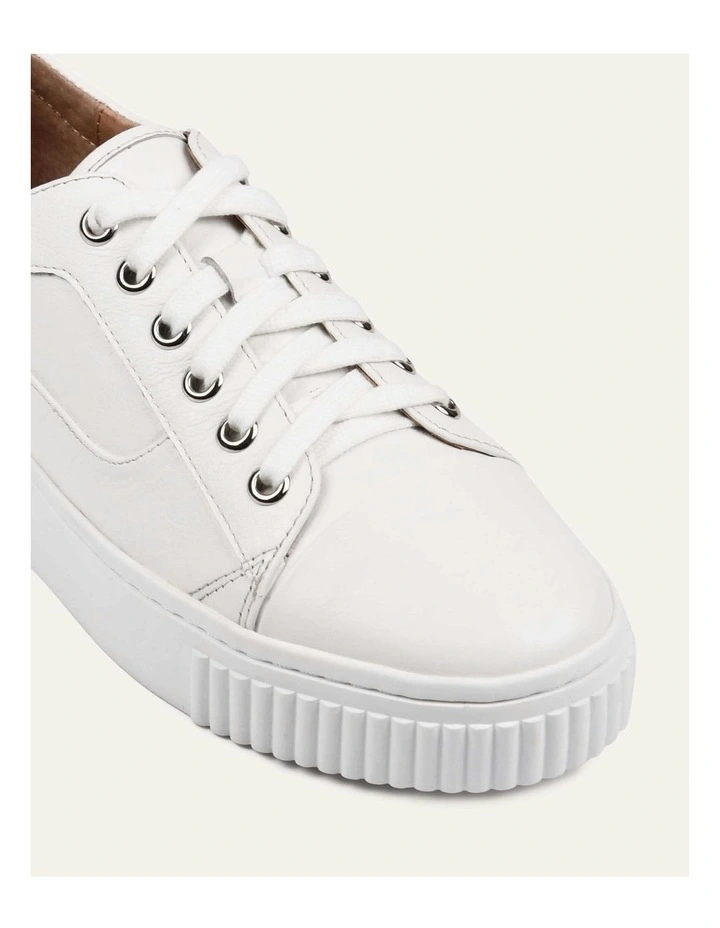 Claremont Leather Sneakers in White image 4