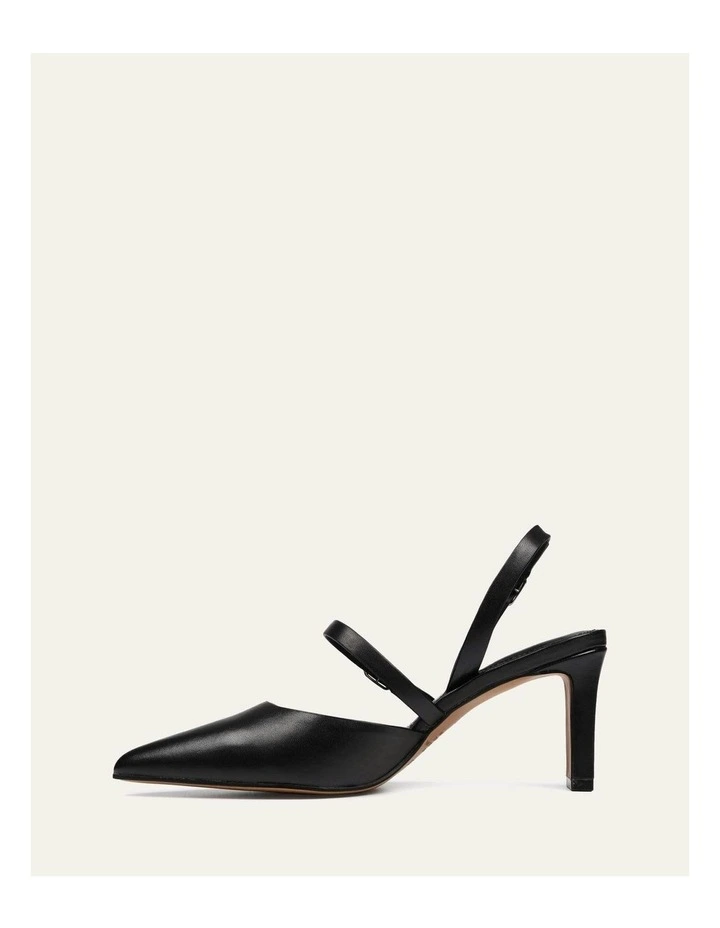 Karina Mid Leather Heels in Black image 6