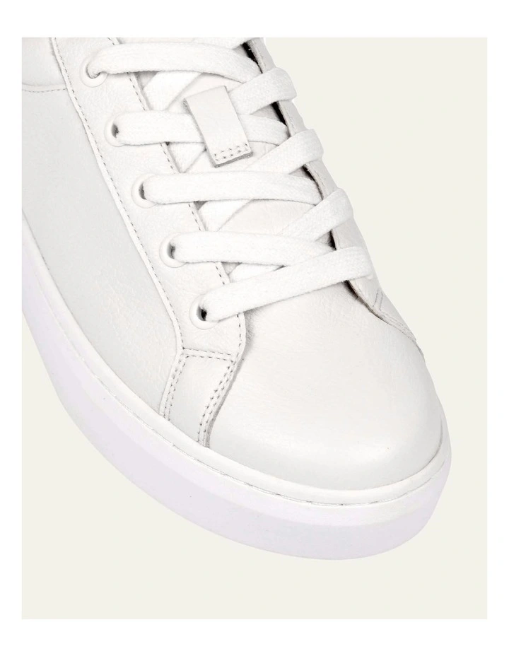 Hilda Leather Sneakers in White image 4