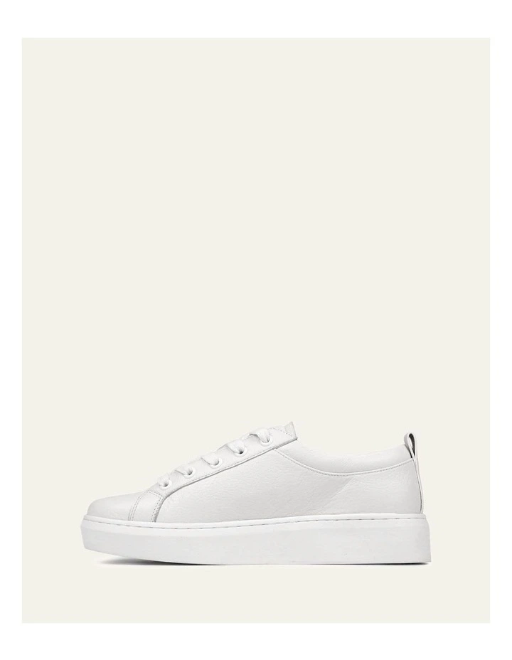Hilda Leather Sneakers in White image 6