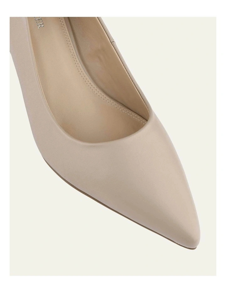 Carrington Low Leather Heels in Taupe image 4