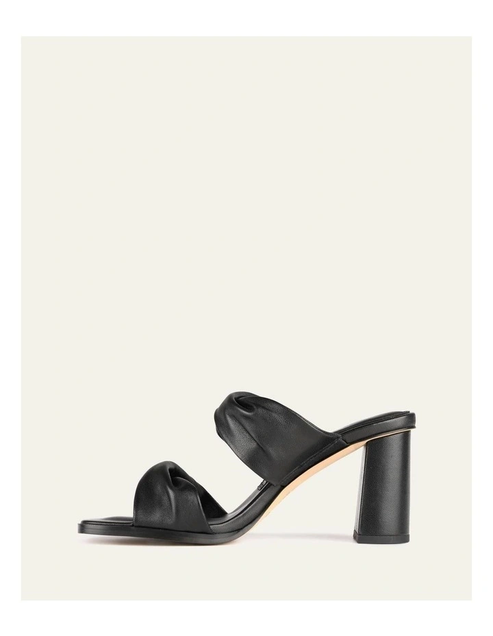 Caylie High Heel Leather Sandals in Black image 6