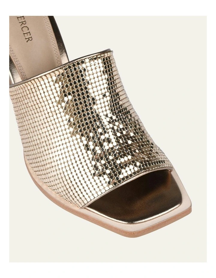 Cupid High Heel Sandals in Gold image 4