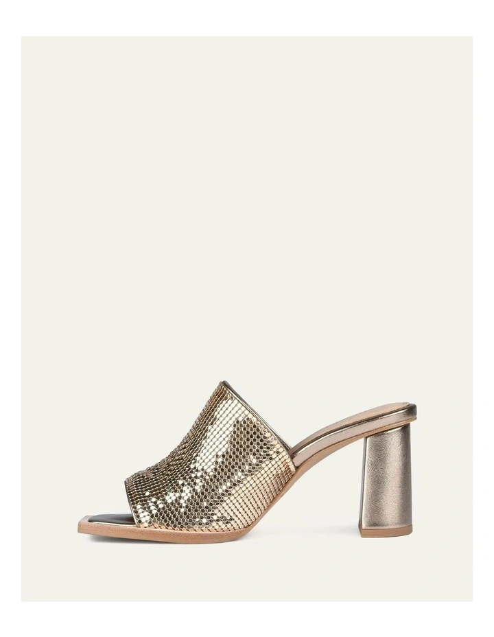 Cupid High Heel Sandals in Gold image 6