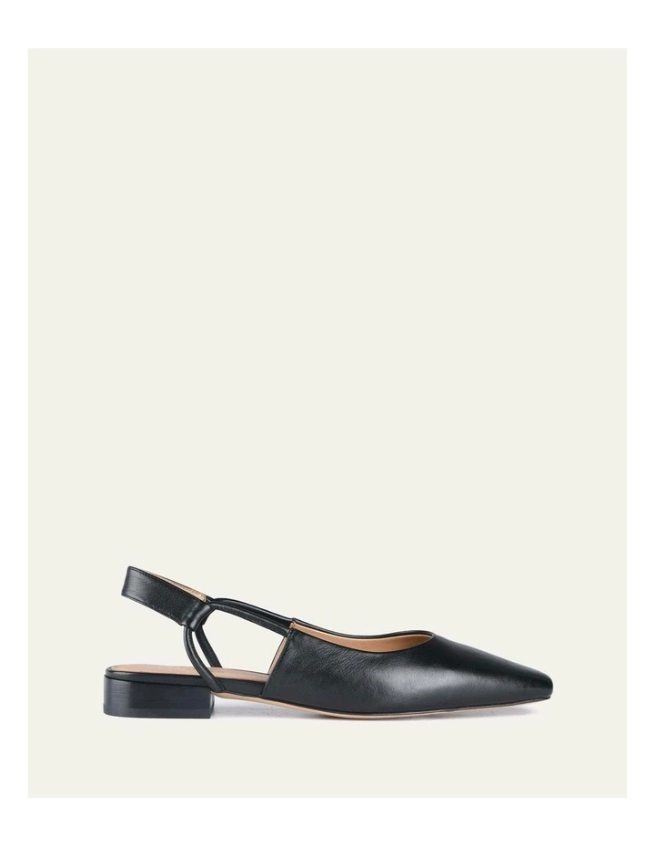Larissa Dress Leather Flats in Black image 1