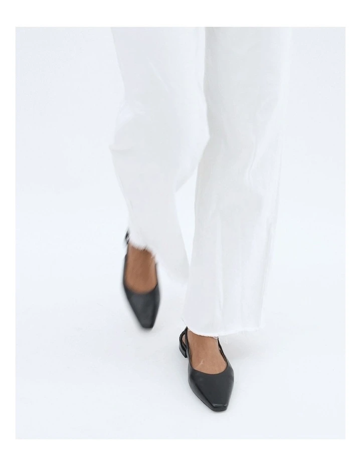 Larissa Dress Leather Flats in Black image 2