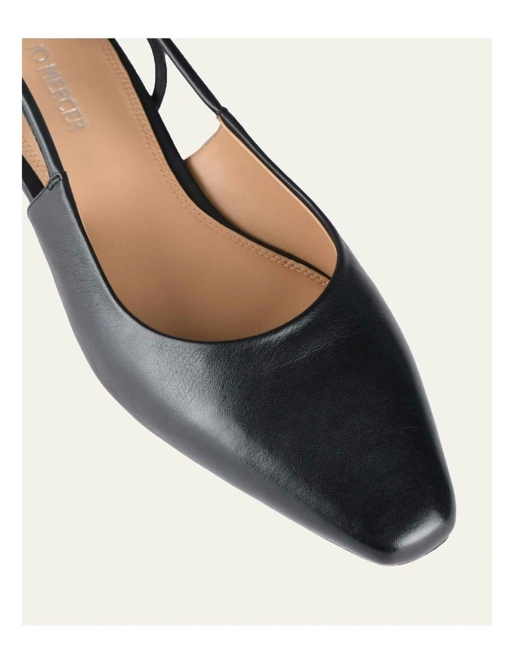 Larissa Dress Leather Flats in Black image 5
