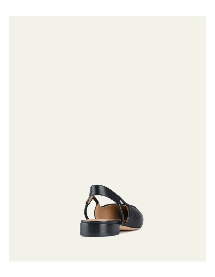 Larissa Dress Leather Flats in Black image 6