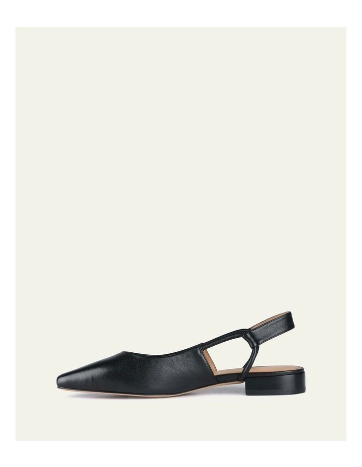 Larissa Dress Leather Flats in Black image 7
