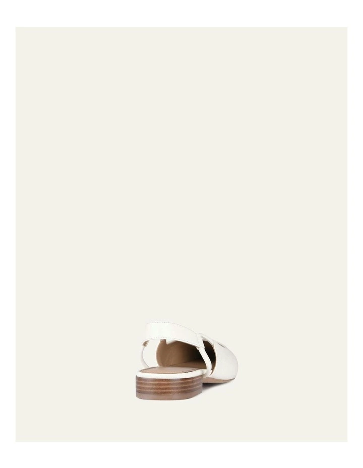 Larissa Dress Leather Flats in Off White image 5