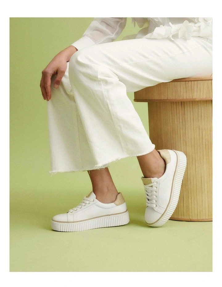 Arianna Raffia Sneakers White image 2
