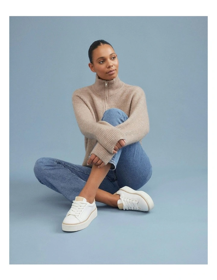 Arianna Raffia Sneakers White image 7