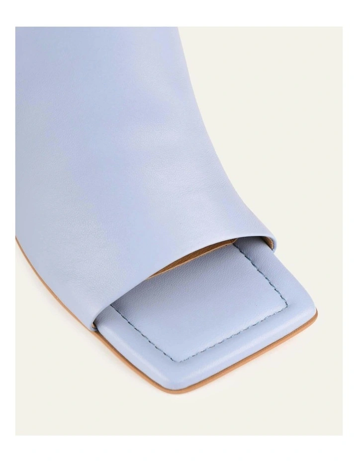 Danielle High Heel Leather Sandals in Ice Blue image 4