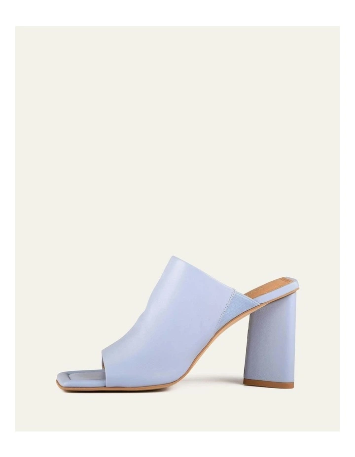 Danielle High Heel Leather Sandals in Ice Blue image 6