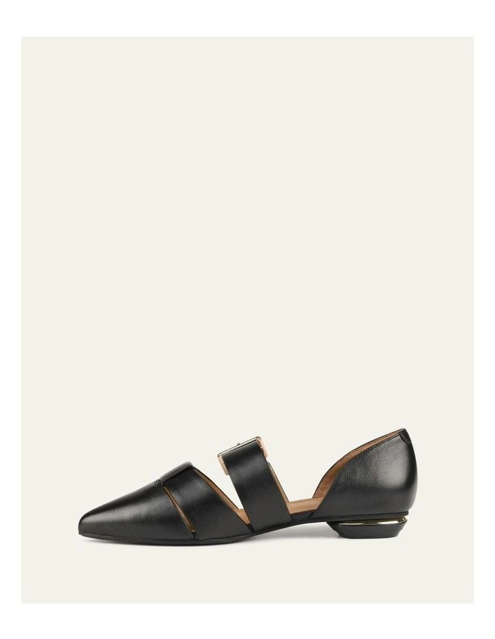 Carla Dress Flats Leather in Black image 6