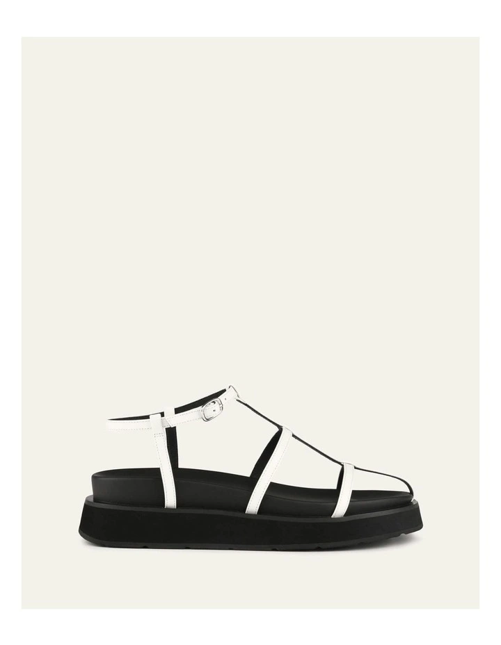 Mina Flat Sandals in White image 1