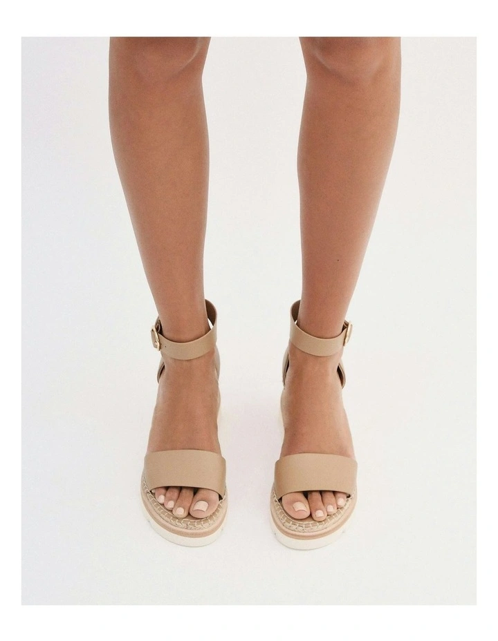 Kelly Mid Heel Wedges in Tan image 7