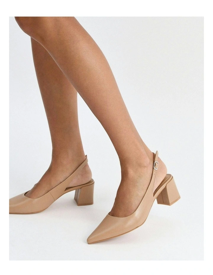 Cara Low Heels in Tan image 2