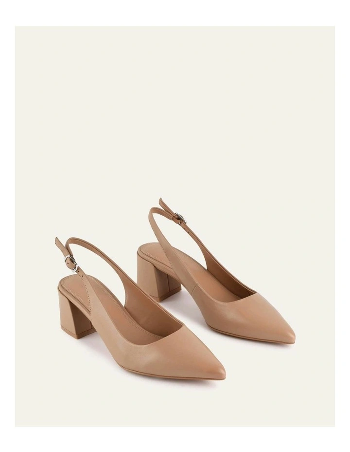 Cara Low Heels in Tan image 3