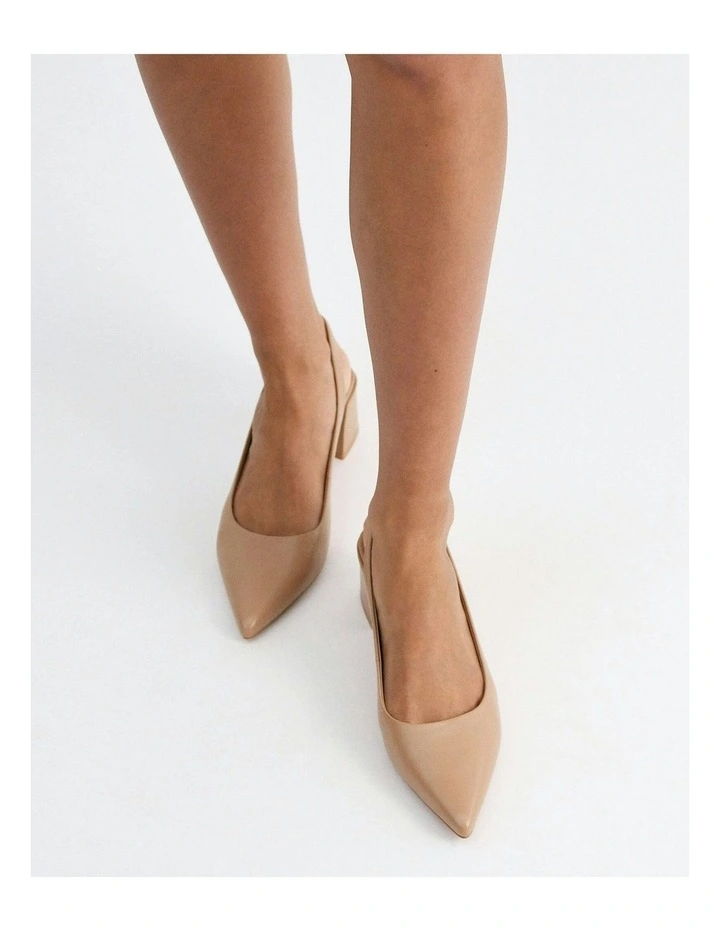 Cara Low Heels in Tan image 7