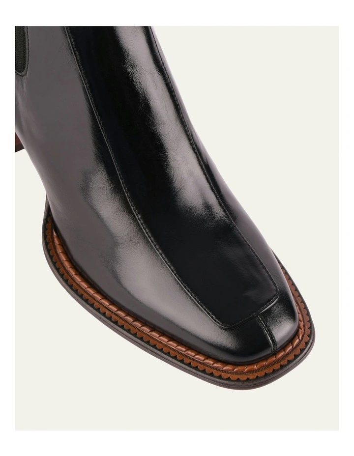 Devina Mid Ankle Boots in Black image 4