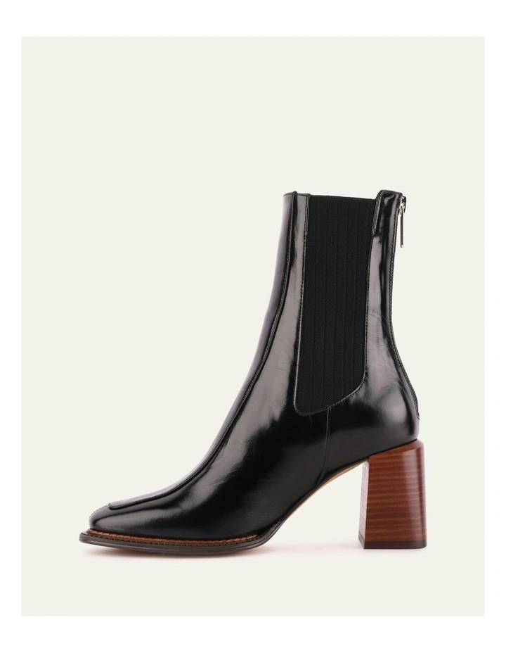 Devina Mid Ankle Boots in Black image 6
