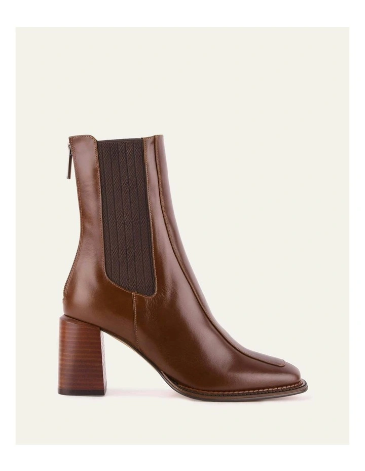 Devina Mid Ankle Boots in Dark Chocolate image 1