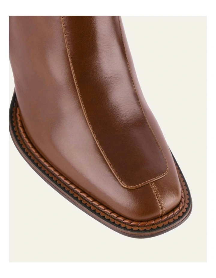 Devina Mid Ankle Boots in Dark Chocolate image 4