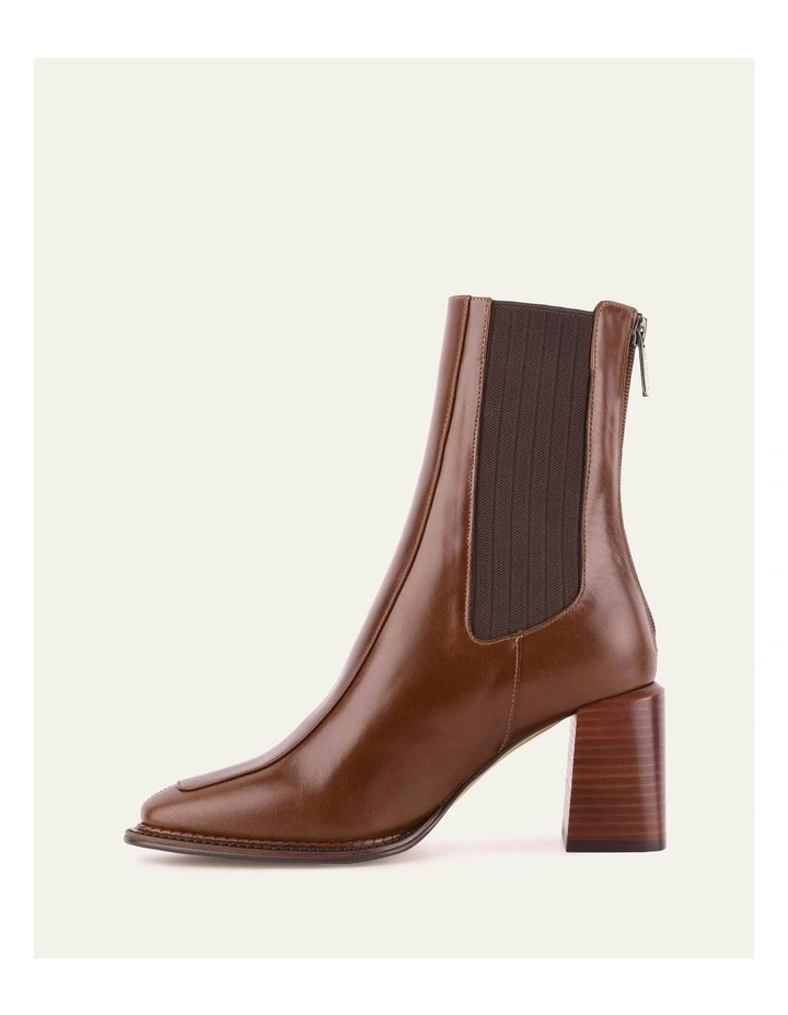 Devina Mid Ankle Boots in Dark Chocolate image 6