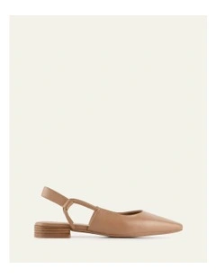 Larissa Dress Flats in Tan