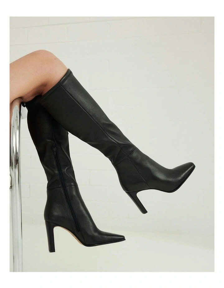 Jolene Knee Boots in Black image 2