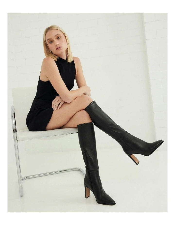 Jolene Knee Boots in Black image 7