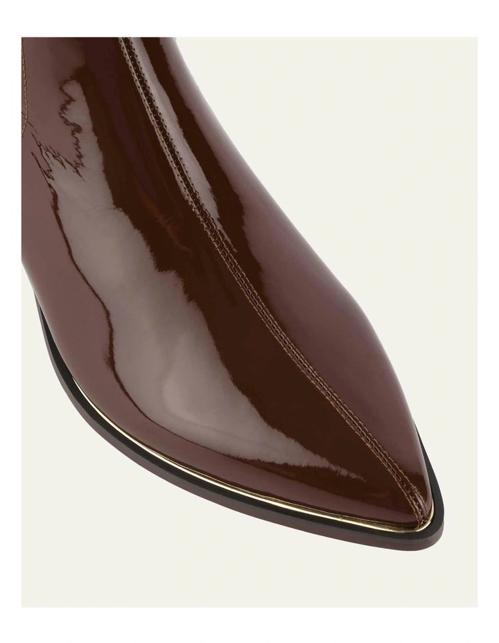 River Flat Ankle Boots in Dark Chocolate image 4