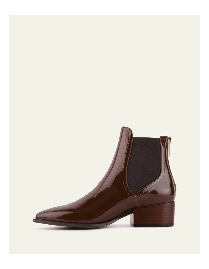 River Flat Ankle Boots in Dark Chocolate image 6