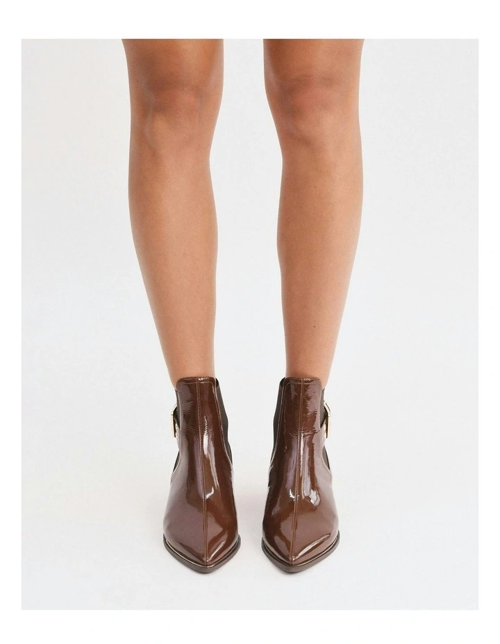 River Flat Ankle Boots in Dark Chocolate image 7