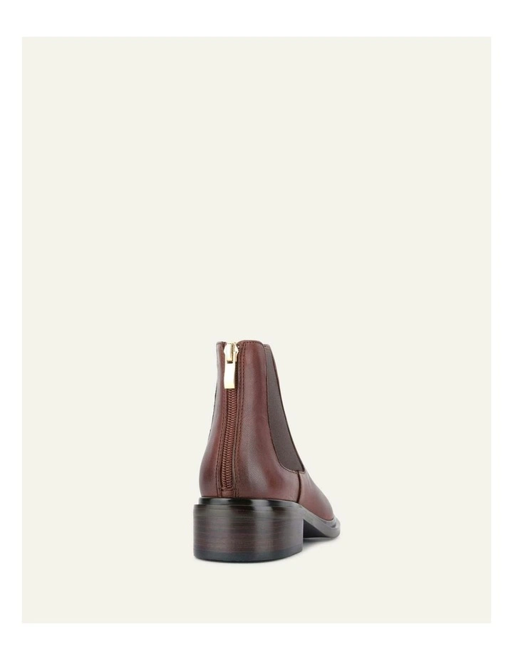 Melrose Flat Ankle Boots in Chestnut image 5