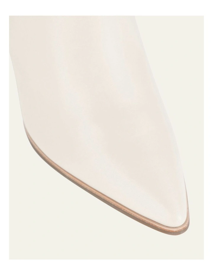 Tatiana High Ankle Leather Boots in Off White image 4