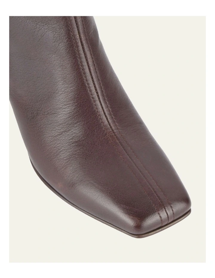 Nevada Mid Ankle Boots in Chocolate image 4