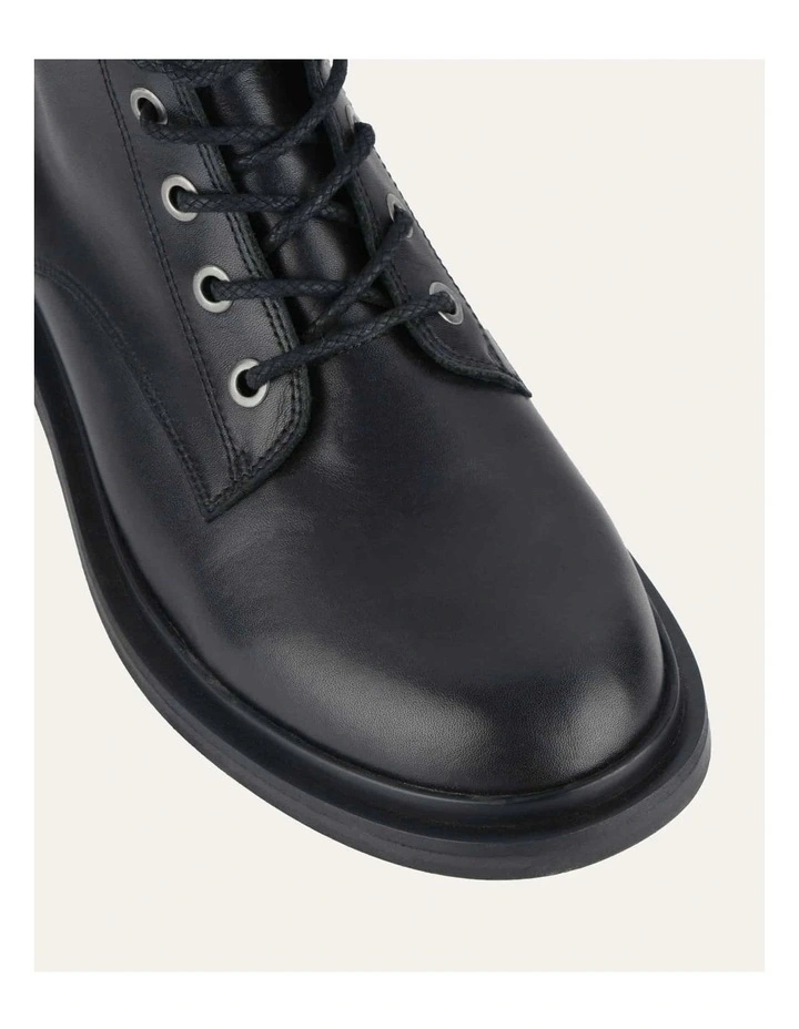 Darwin Flat Ankle Boots in Black image 4