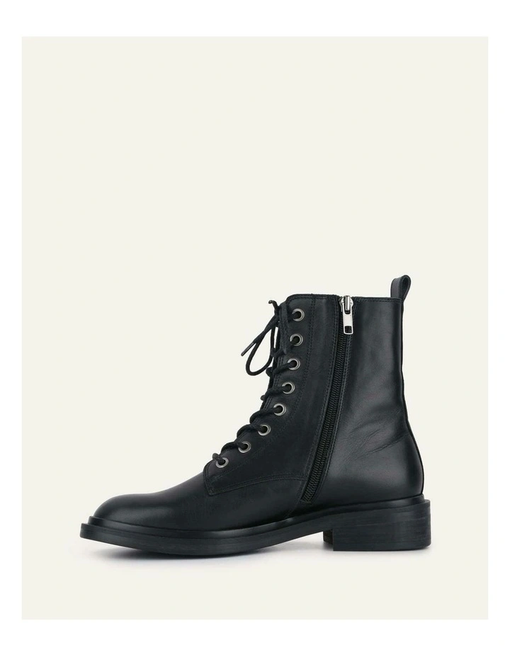 Darwin Flat Ankle Boots in Black image 6