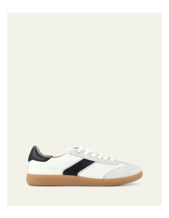 Lola Leather Sneakers in Black image 1