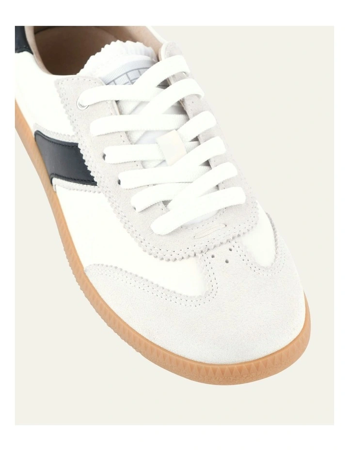 Lola Leather Sneakers in Black image 4